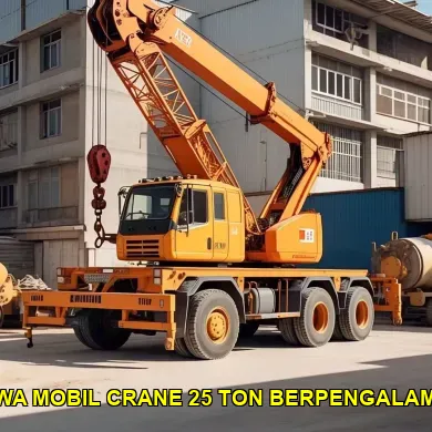 sewa mobil crane 25 ton berpengalaman